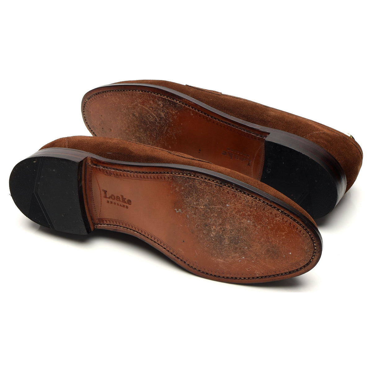 &#39;Eton&#39; Snuff Brown Suede Loafers UK 10.5 F