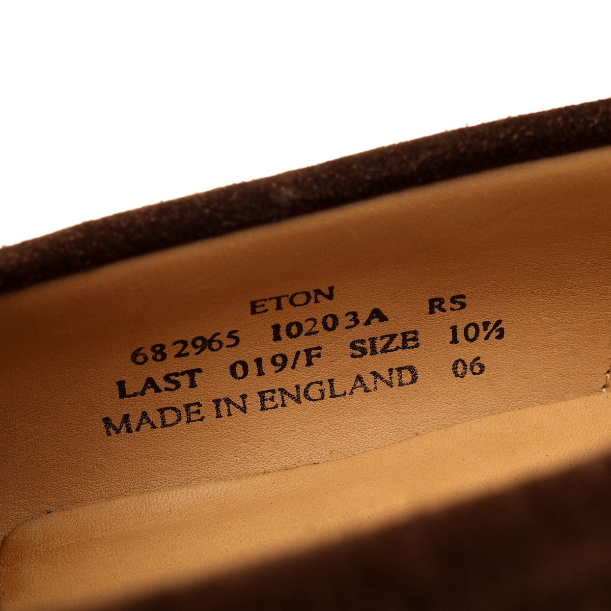 &#39;Eton&#39; Snuff Brown Suede Loafers UK 10.5 F
