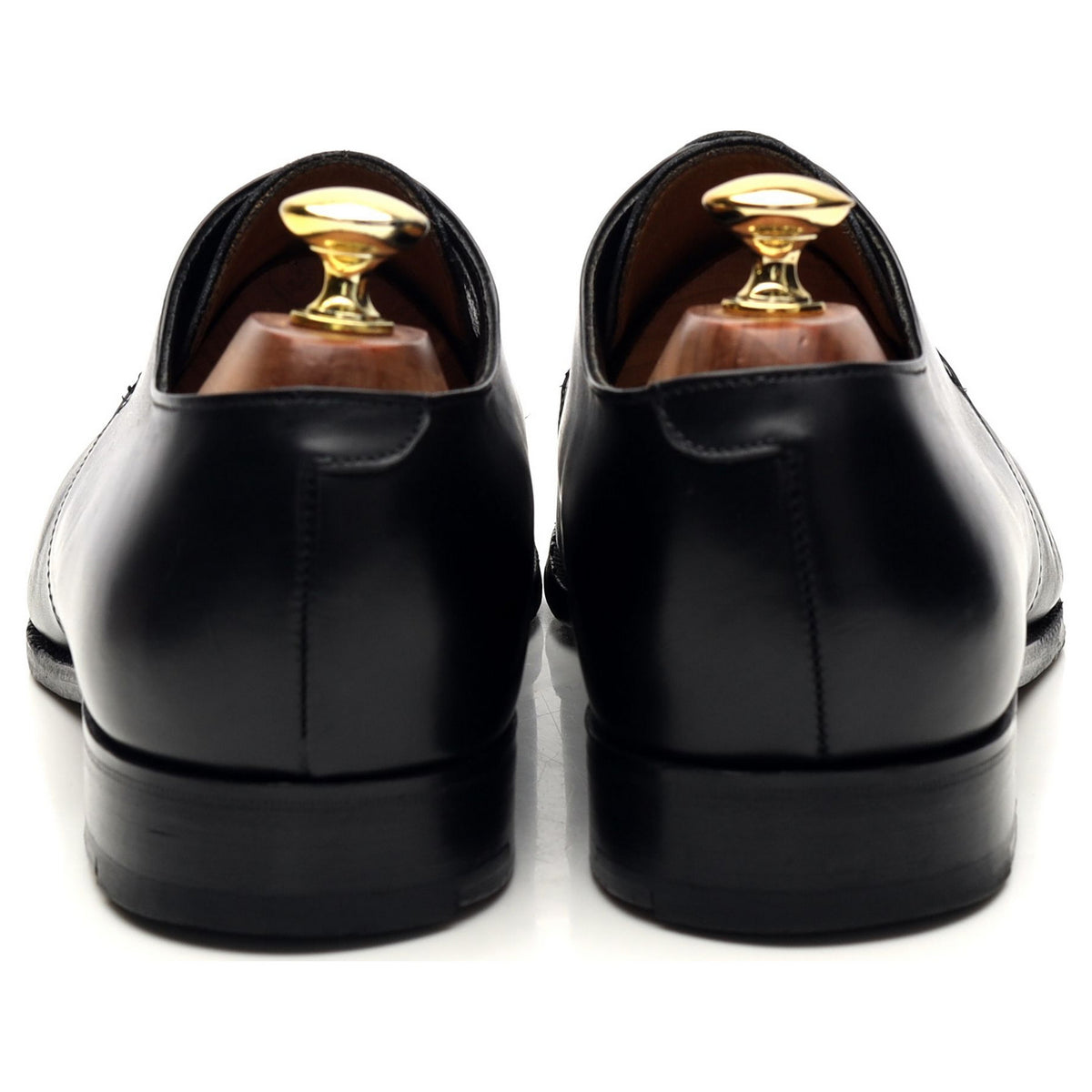 &#39;Romsey&#39; Black Leather Derby UK 8 F