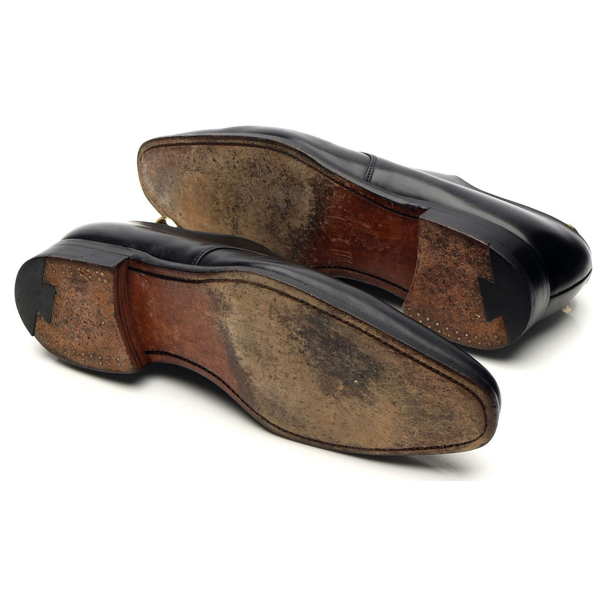 &#39;Romsey&#39; Black Leather Derby UK 8 F
