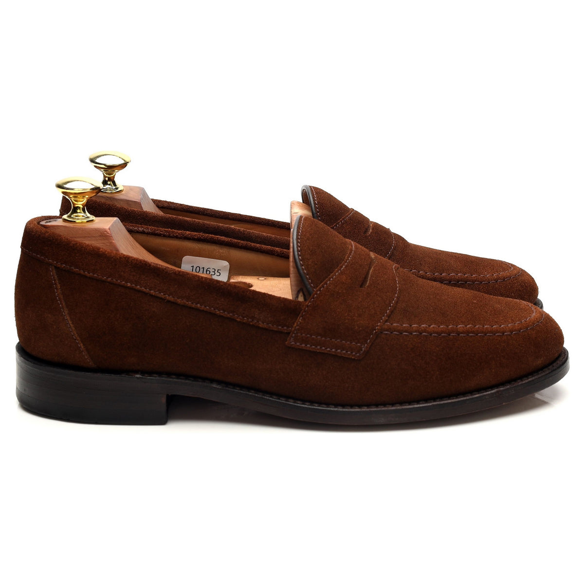 &#39;Eton&#39; Brown Suede Loafers UK 8 F