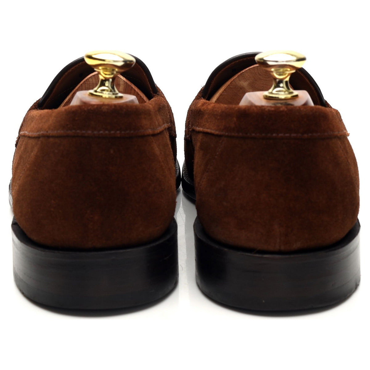 &#39;Eton&#39; Brown Suede Loafers UK 8 F