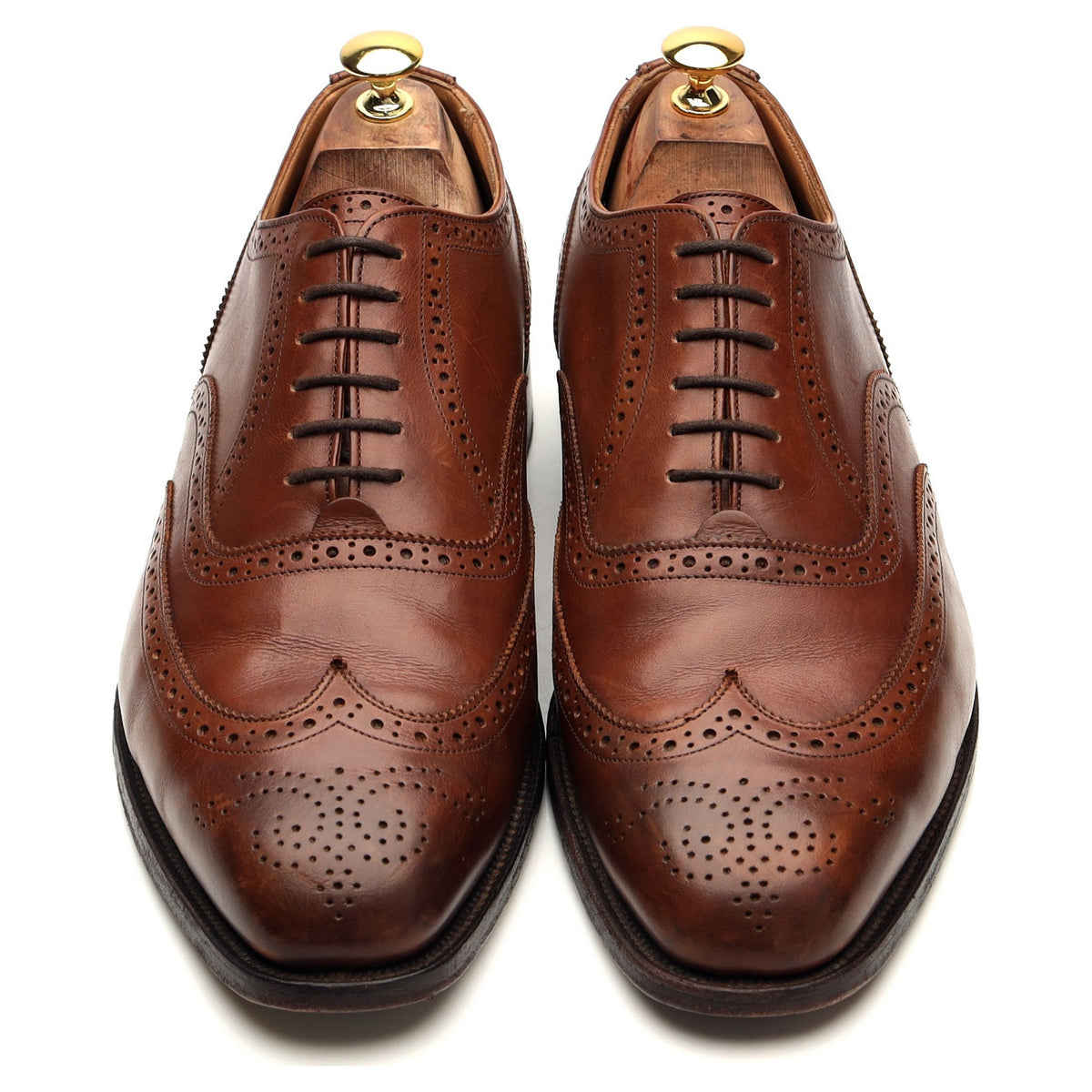 &#39;Piccadilly&#39; Brown Leather Oxford Brogues UK 10
