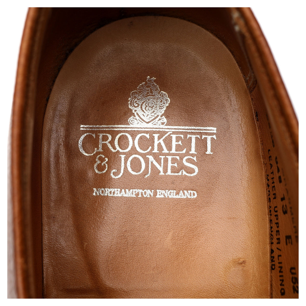 &#39;Grasmere&#39; Tan Brown Leather Derby UK 13 E