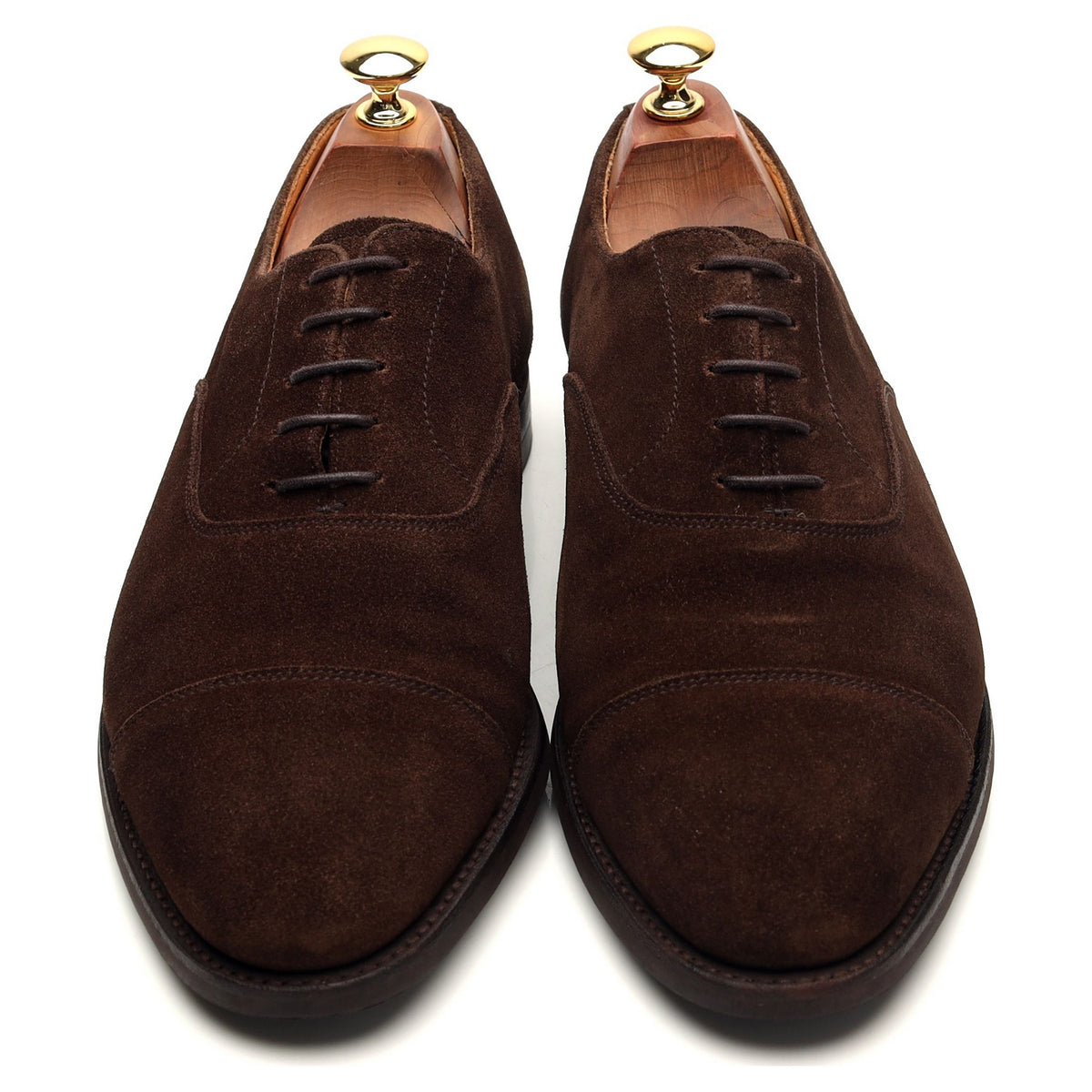 &#39;Connaught&#39; Dark Brown Suede Oxford UK 8 E