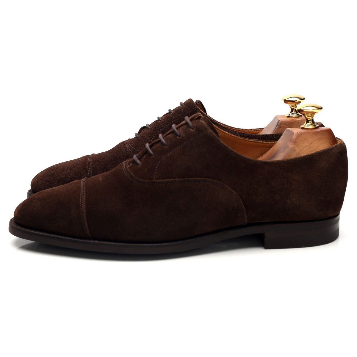 &#39;Connaught&#39; Dark Brown Suede Oxford UK 8 E