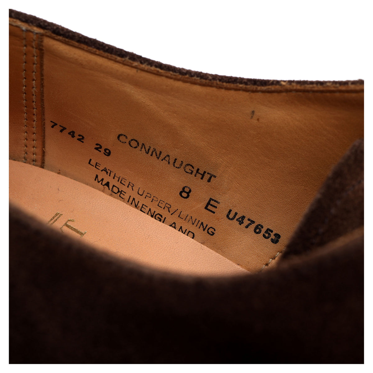 &#39;Connaught&#39; Dark Brown Suede Oxford UK 8 E