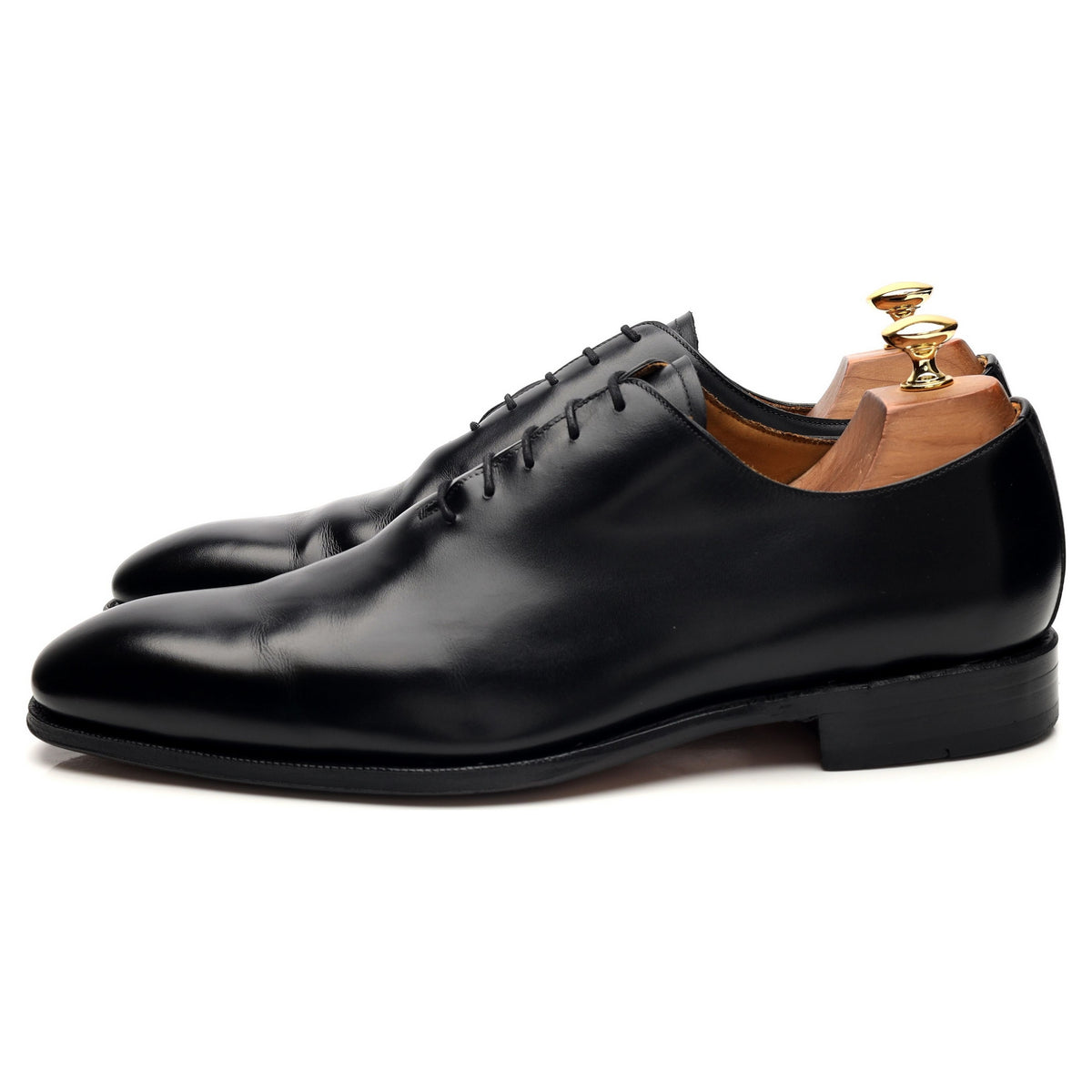 &#39;101540&#39; Black Leather Wholecut Oxford UK 10