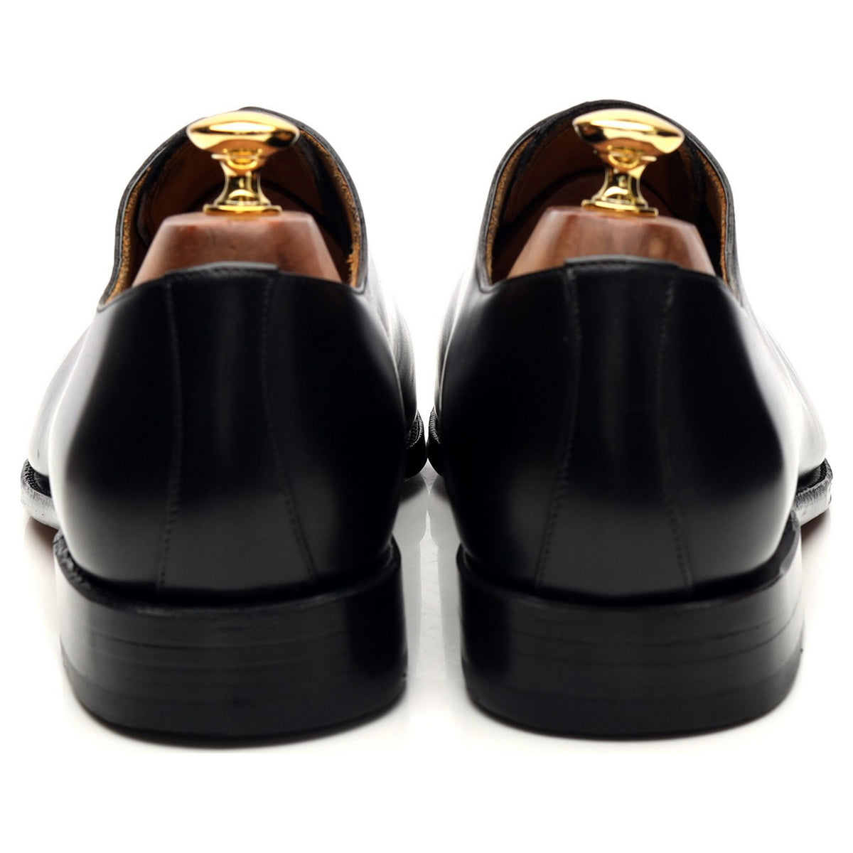 &#39;101540&#39; Black Leather Wholecut Oxford UK 10