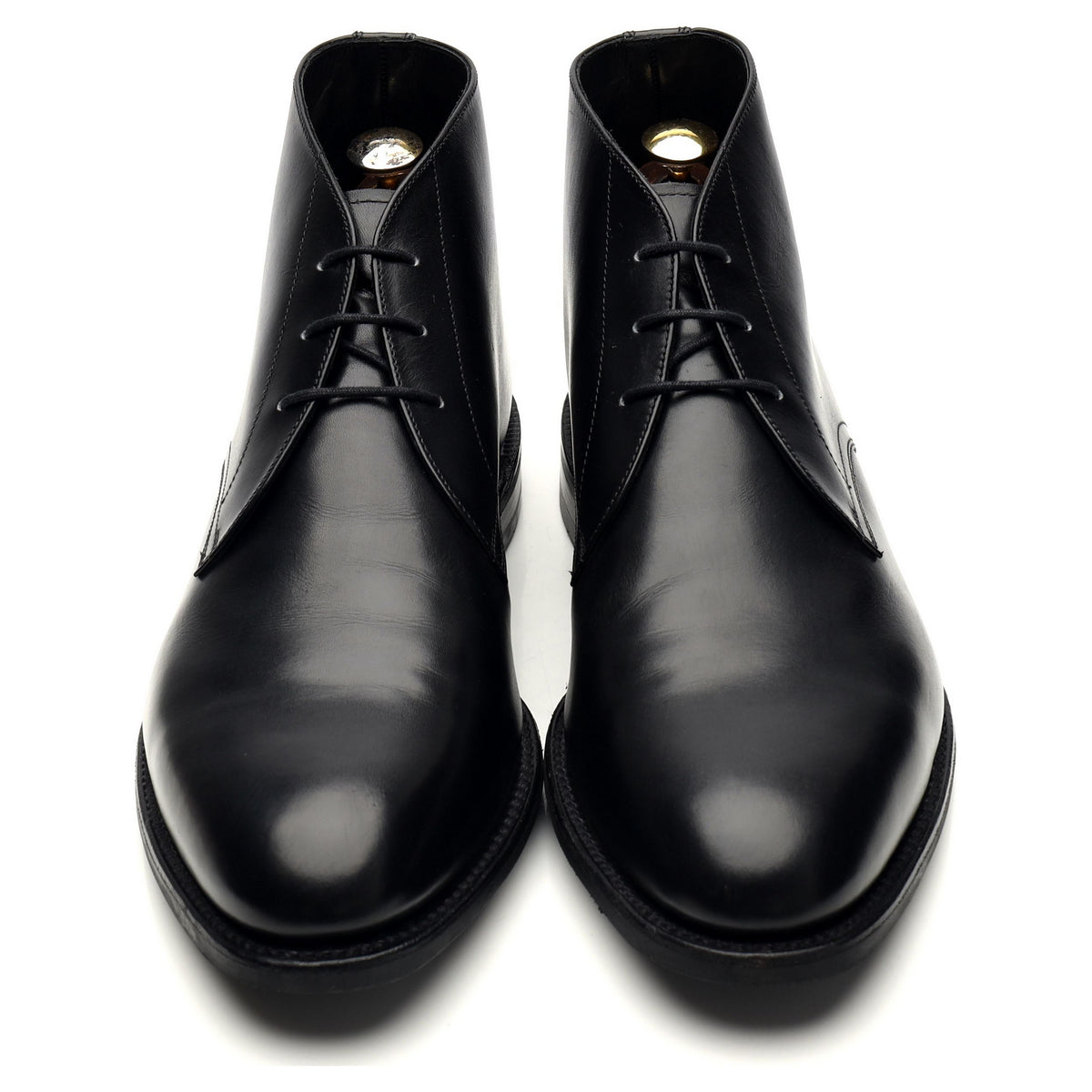 1880 &#39;Deangate&#39; Black Leather Chukka Boots UK 9.5 F