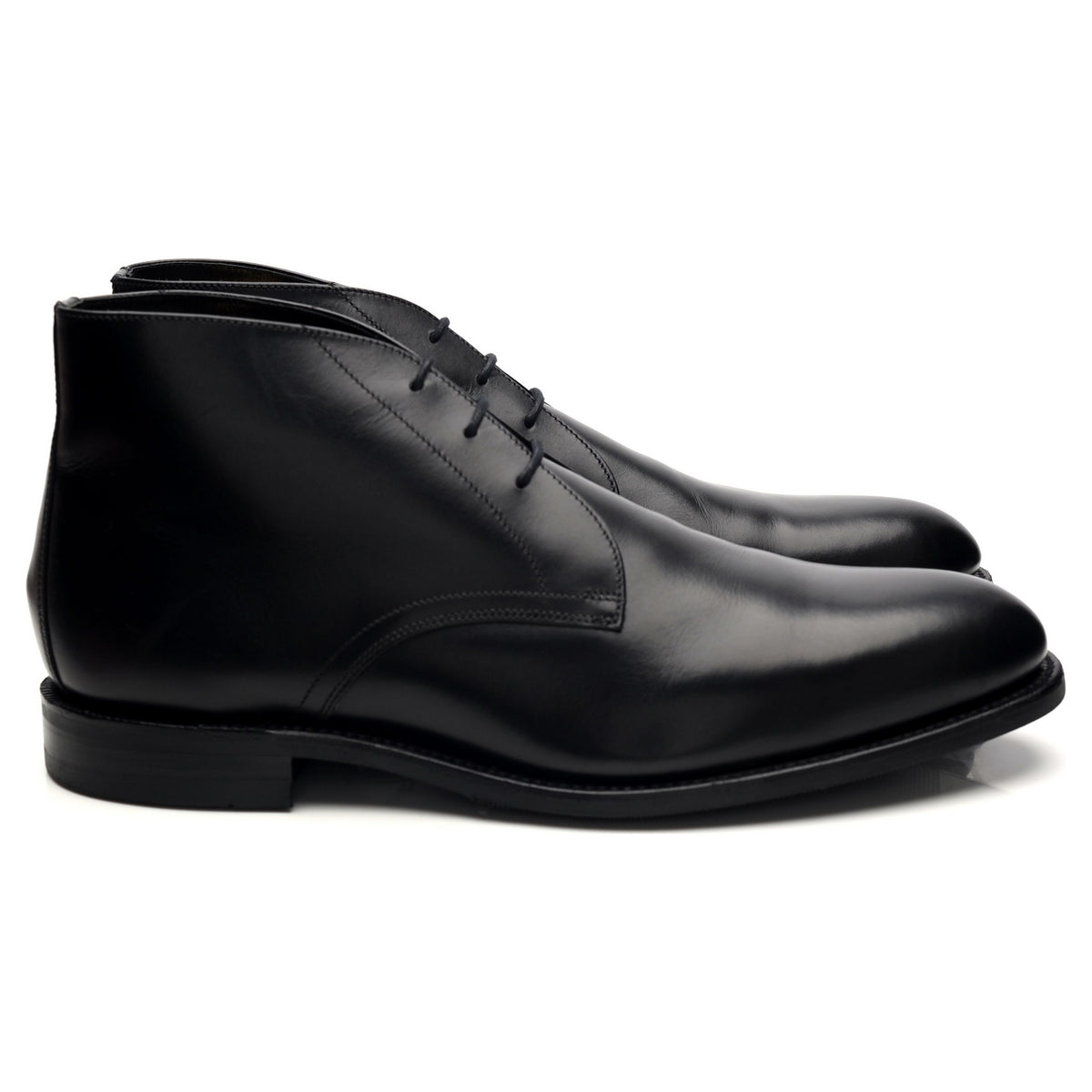 1880 &#39;Deangate&#39; Black Leather Chukka Boots UK 9.5 F