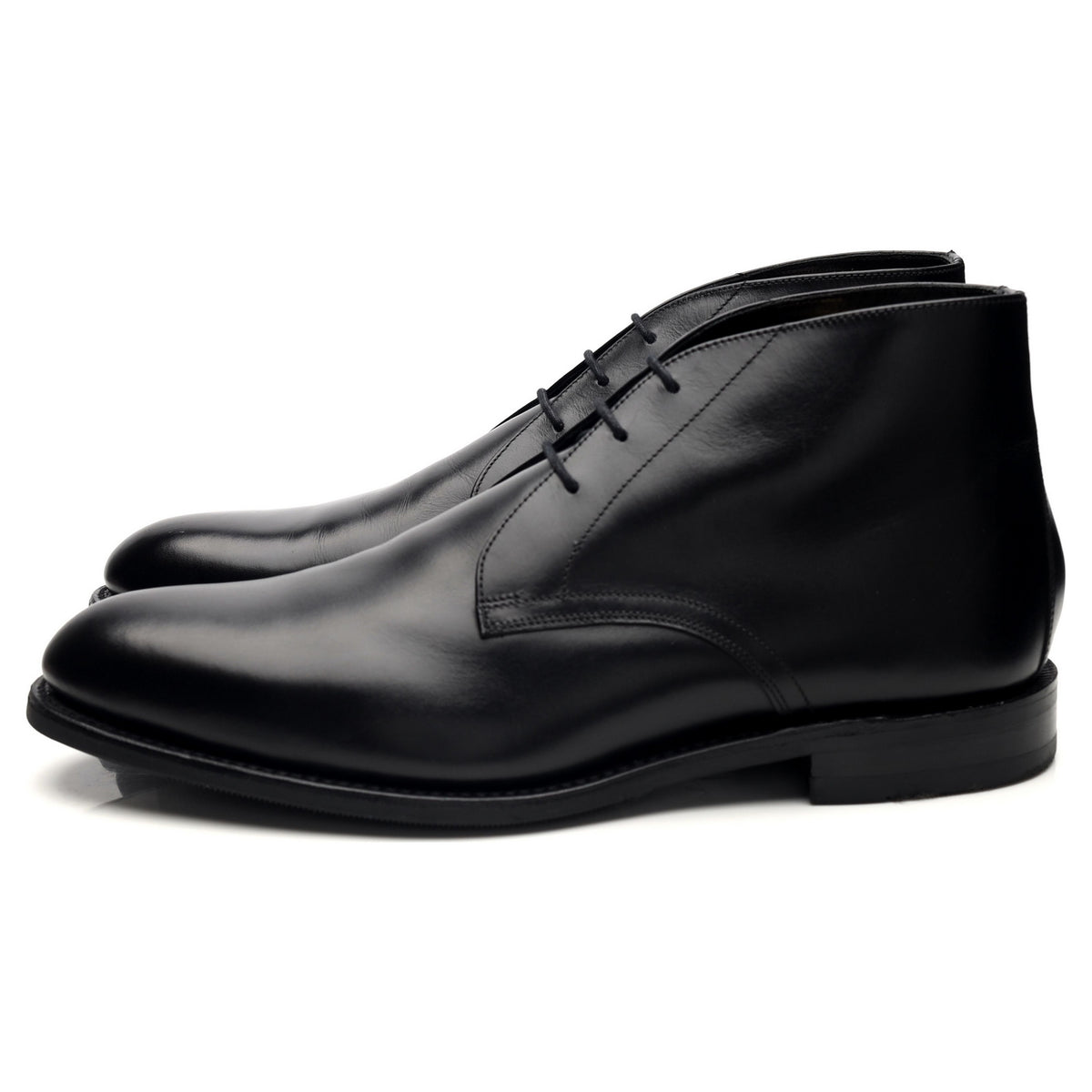 1880 &#39;Deangate&#39; Black Leather Chukka Boots UK 9.5 F
