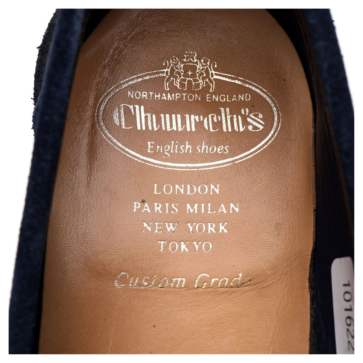 &#39;Pembrey&#39; Navy Blue Suede Loafers UK 8 F