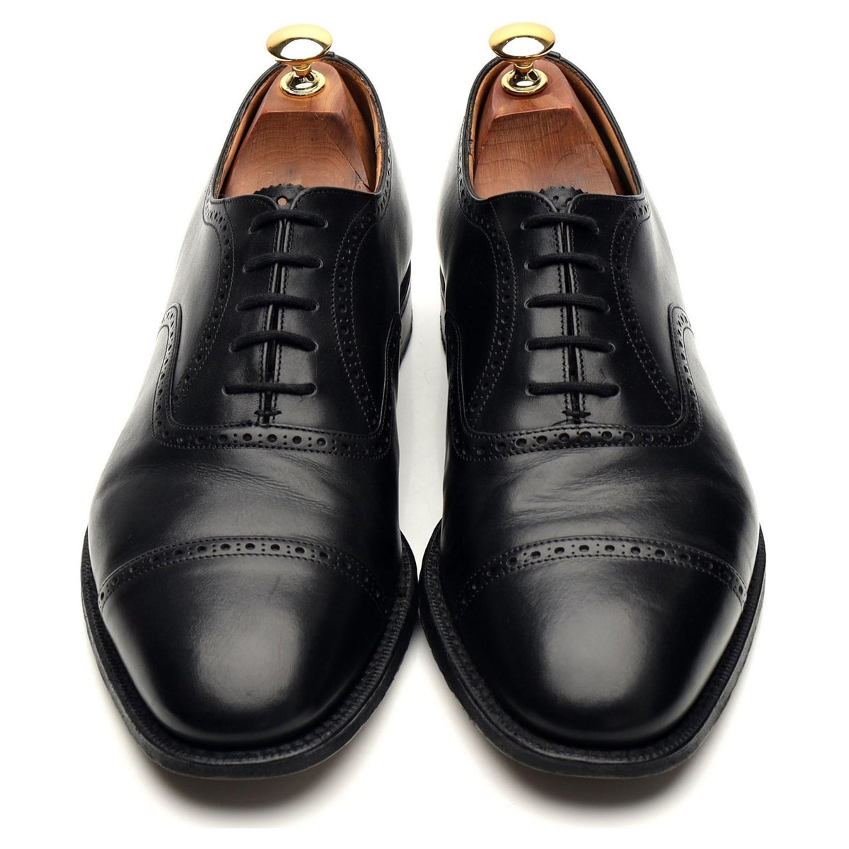 &#39;Legate&#39; Black Leather Oxford Brogues UK 9.5 G