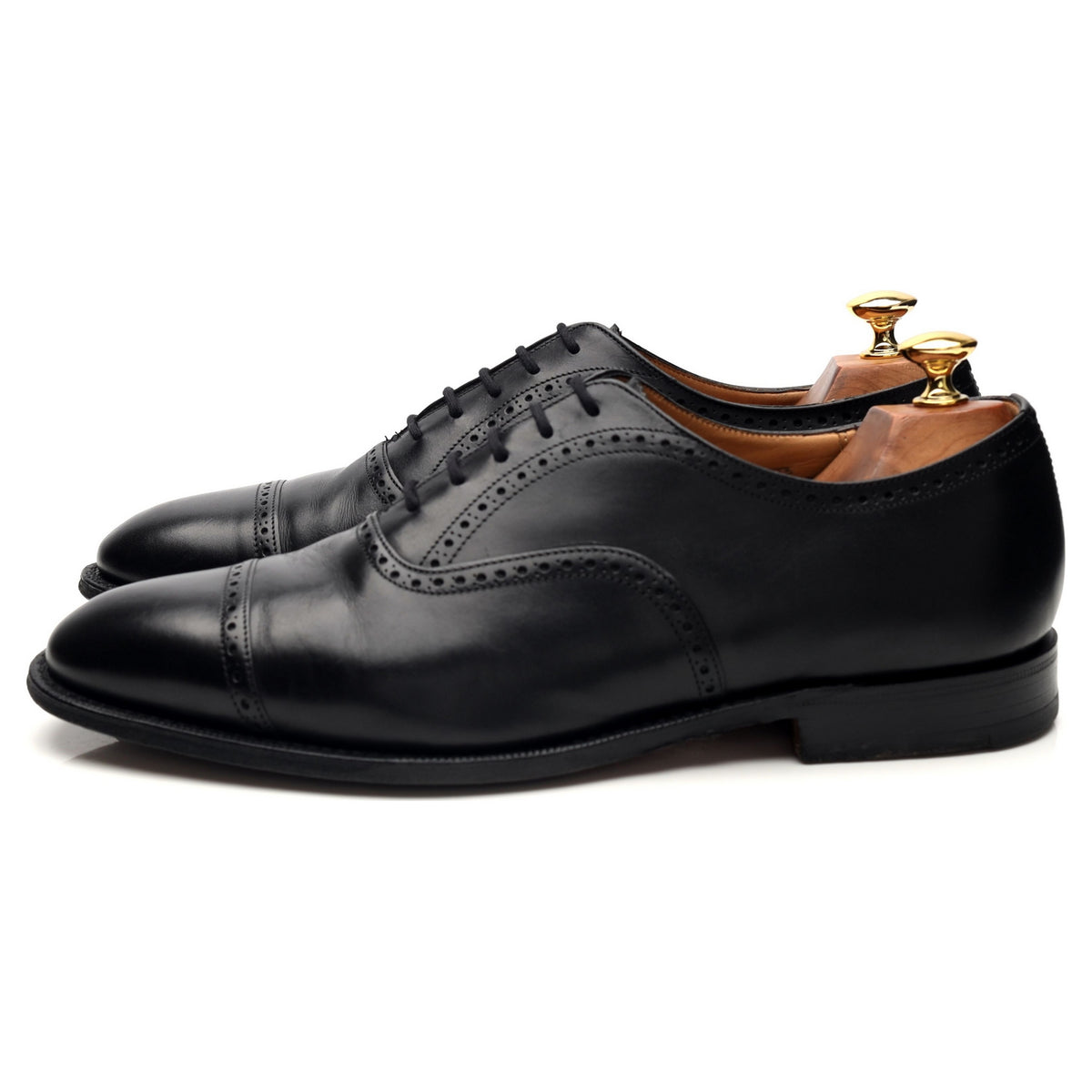 &#39;Legate&#39; Black Leather Oxford Brogues UK 9.5 G