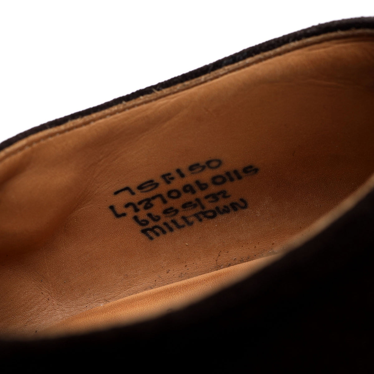 &#39;Milltown&#39; Dark Brown Suede Double Monk Strap UK 7.5 F