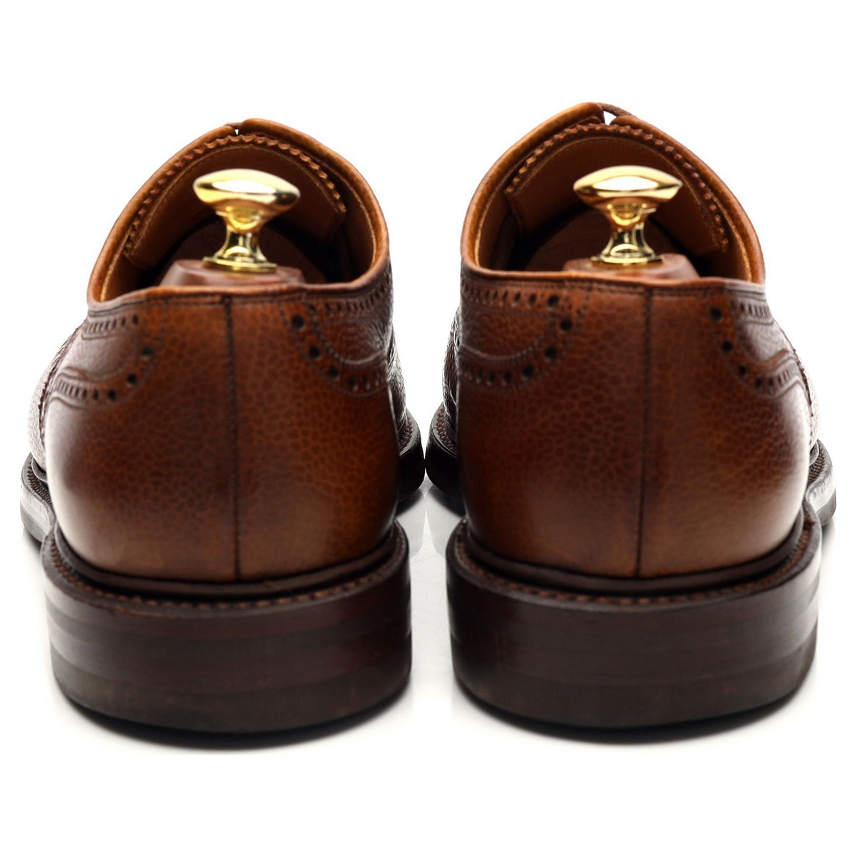&#39;Pembroke&#39; Tan Brown Leather Derby Brogues UK 8.5 G
