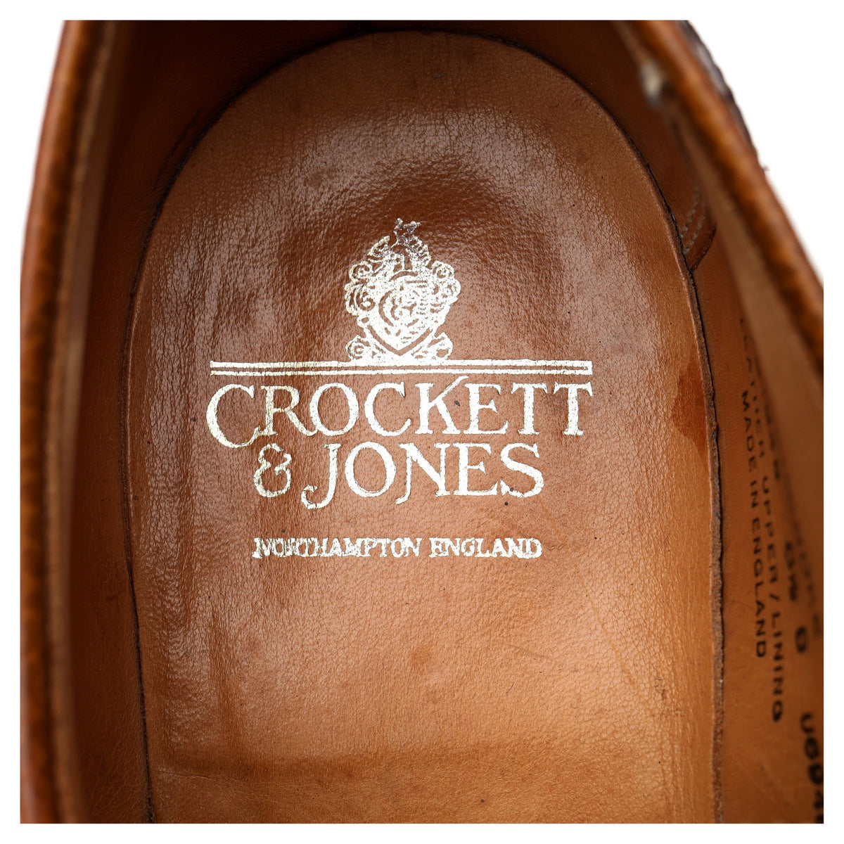 &#39;Pembroke&#39; Tan Brown Leather Derby Brogues UK 8.5 G