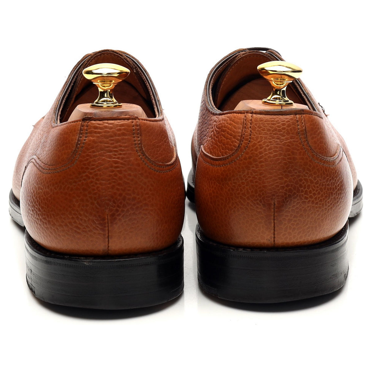 &#39;Dover&#39; Tan Brown Leather Split Toe Derby UK 11.5 D