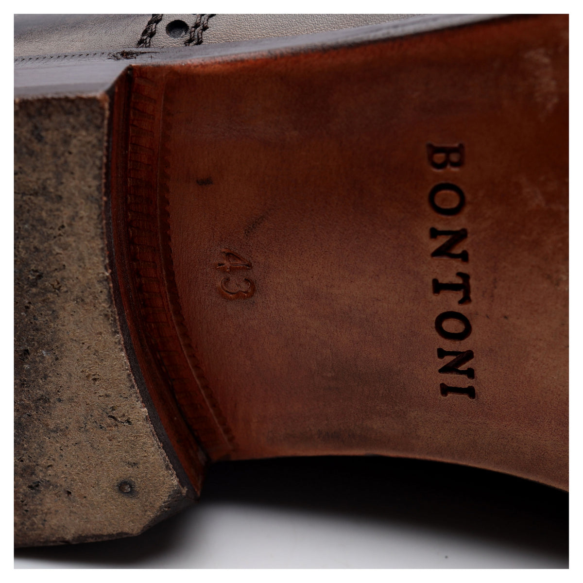 &#39;Bellantonio&#39; Dark Brown Museum Leather Oxford Brogues UK 9 EU 43