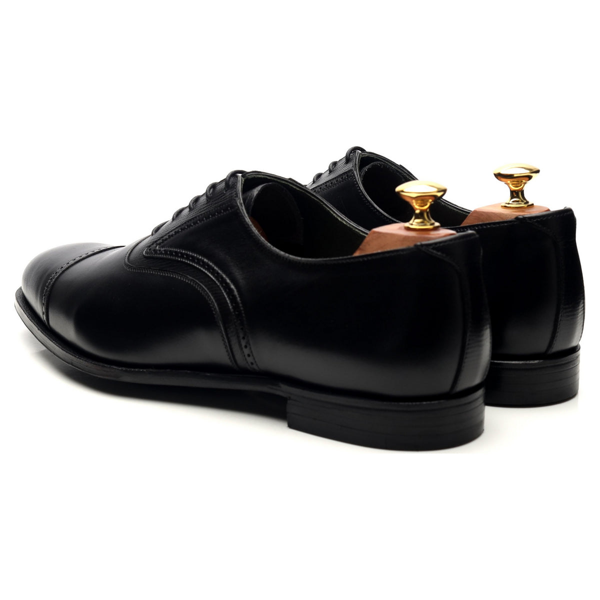 &#39;Perry&#39; Black Leather Oxford Brogues UK 9.5 E