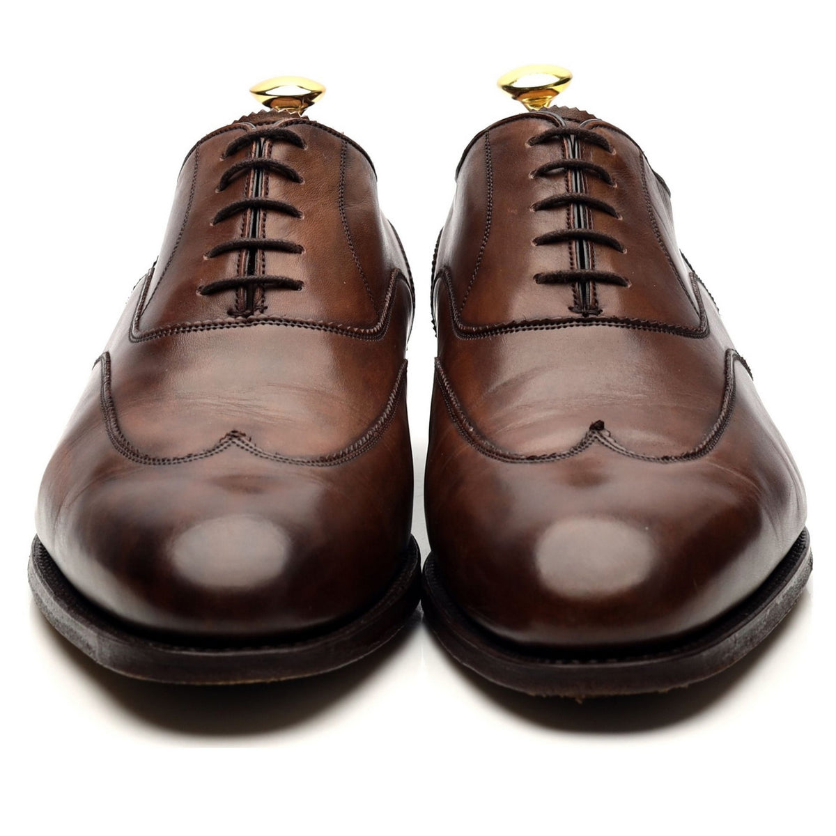 Imperial &#39;Balmoral&#39; Dark Brown Museum Leather Oxford UK 8.5 F