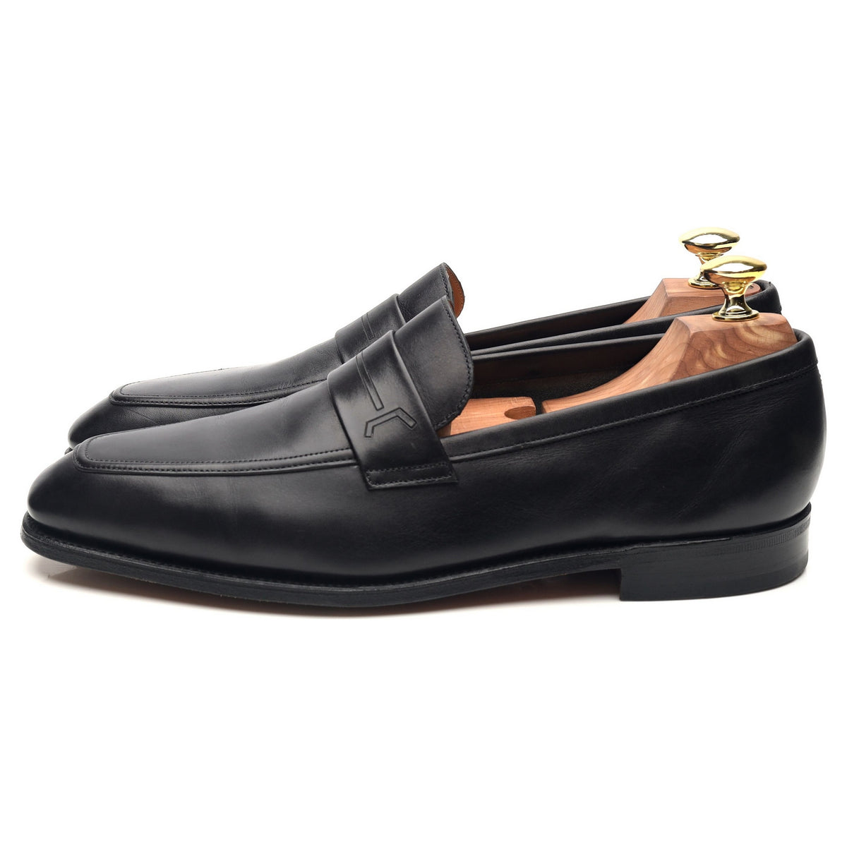 &#39;Kipling&#39; Black Museum Leather Loafers UK 7 E