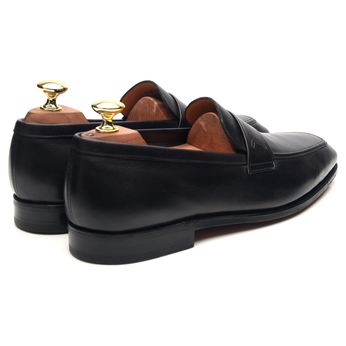 &#39;Kipling&#39; Black Museum Leather Loafers UK 7 E
