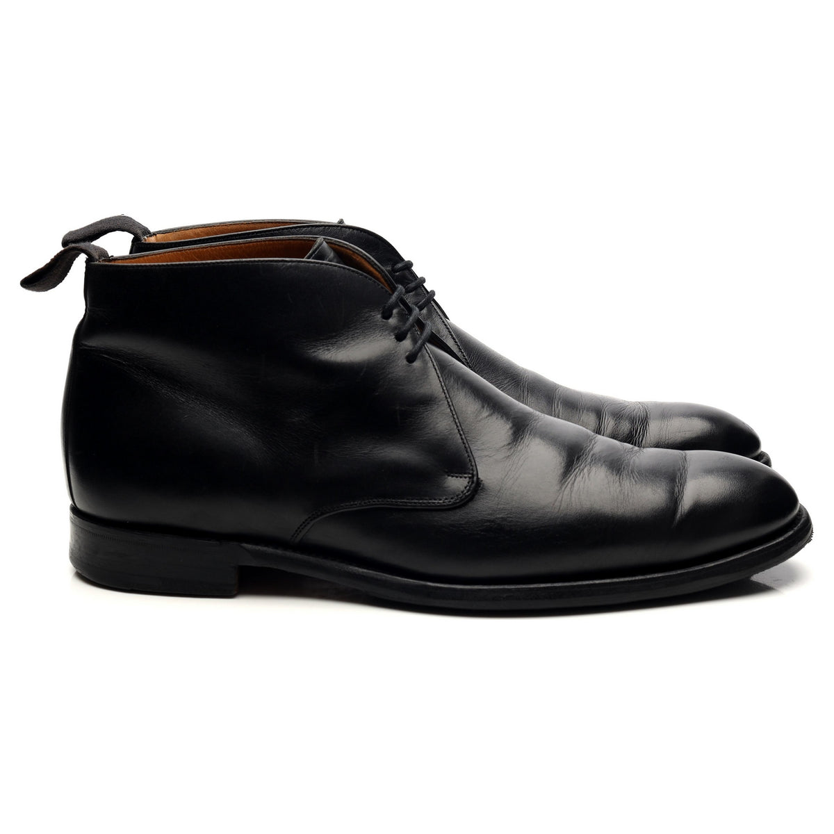 &#39;Jackie II&#39; Black Leather Chukka Boots UK 8 F