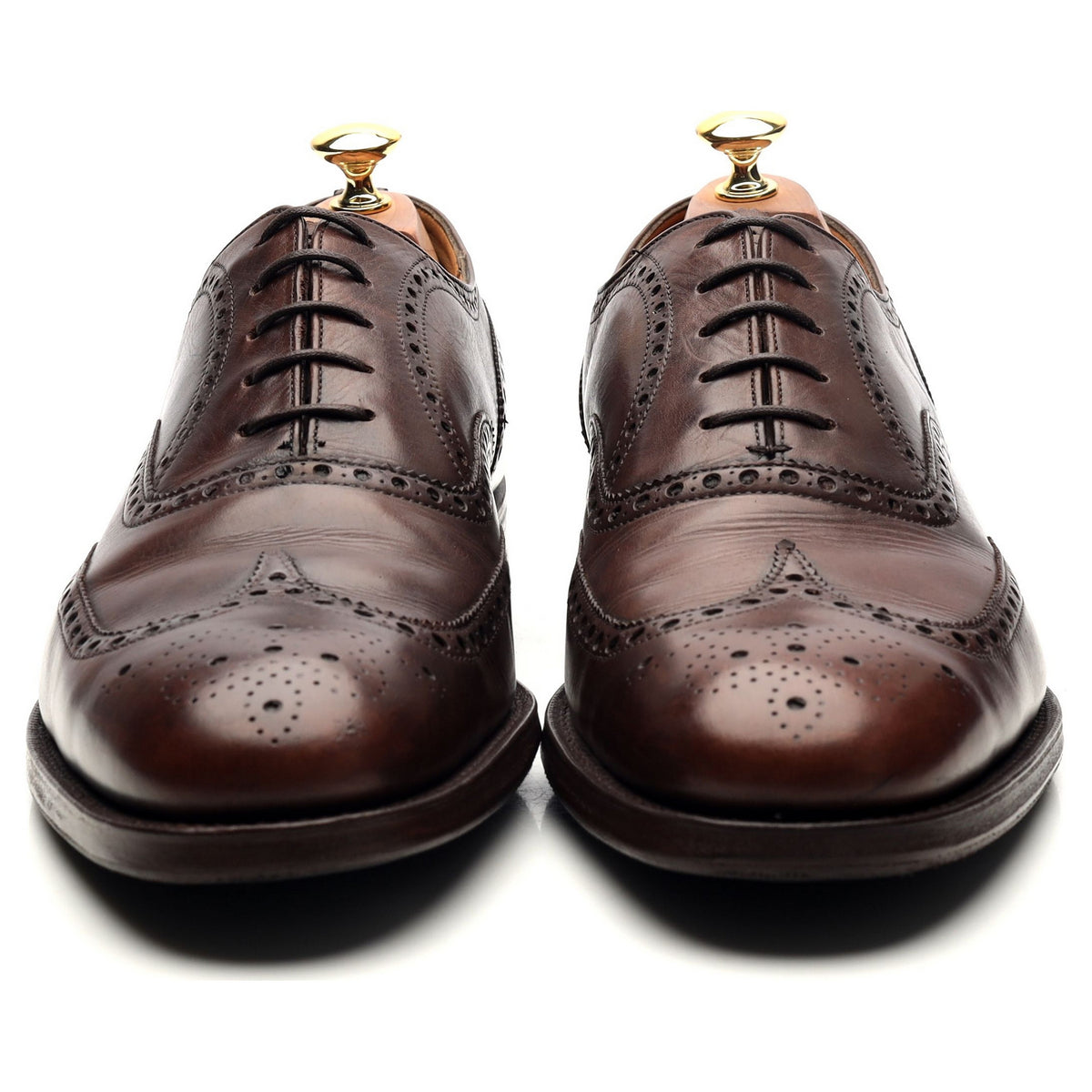 &#39;Chetwynd&#39; Dark Brown Leather Brogues UK 10 F