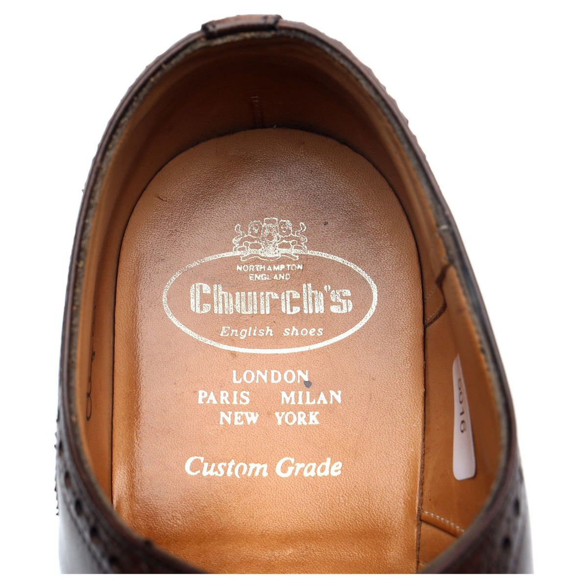 &#39;Chetwynd&#39; Dark Brown Leather Brogues UK 10 F