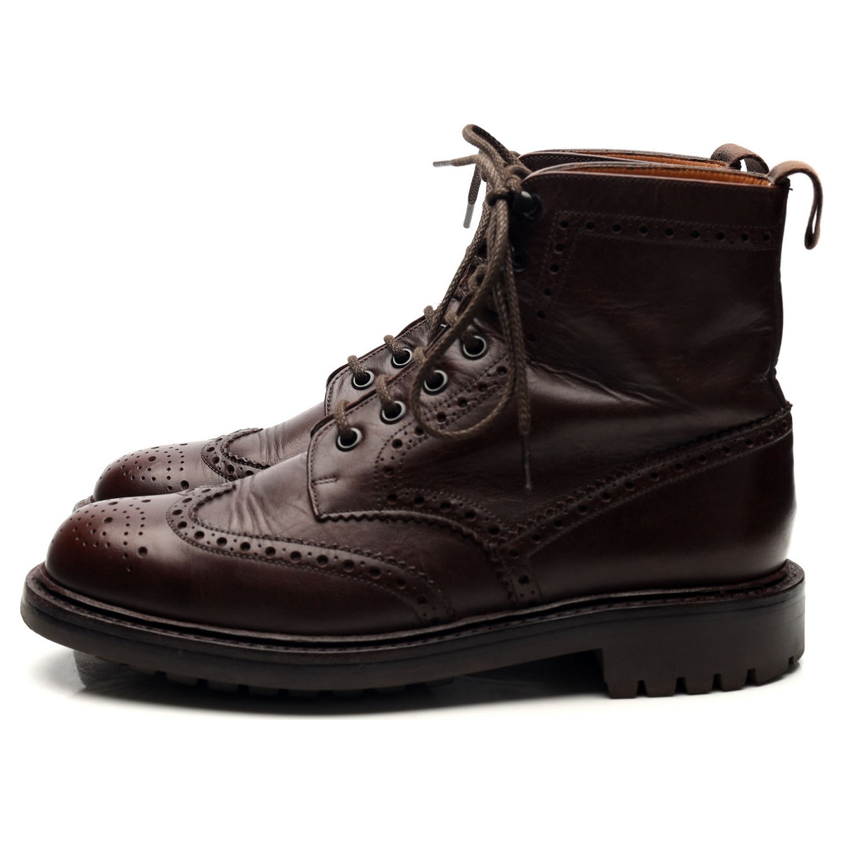 &#39;McFarlane&#39; Dark Brown Leather Boots UK 6 G