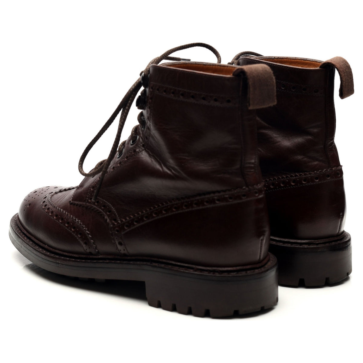 &#39;McFarlane&#39; Dark Brown Leather Boots UK 6 G