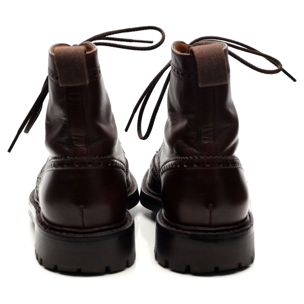 &#39;McFarlane&#39; Dark Brown Leather Boots UK 6 G