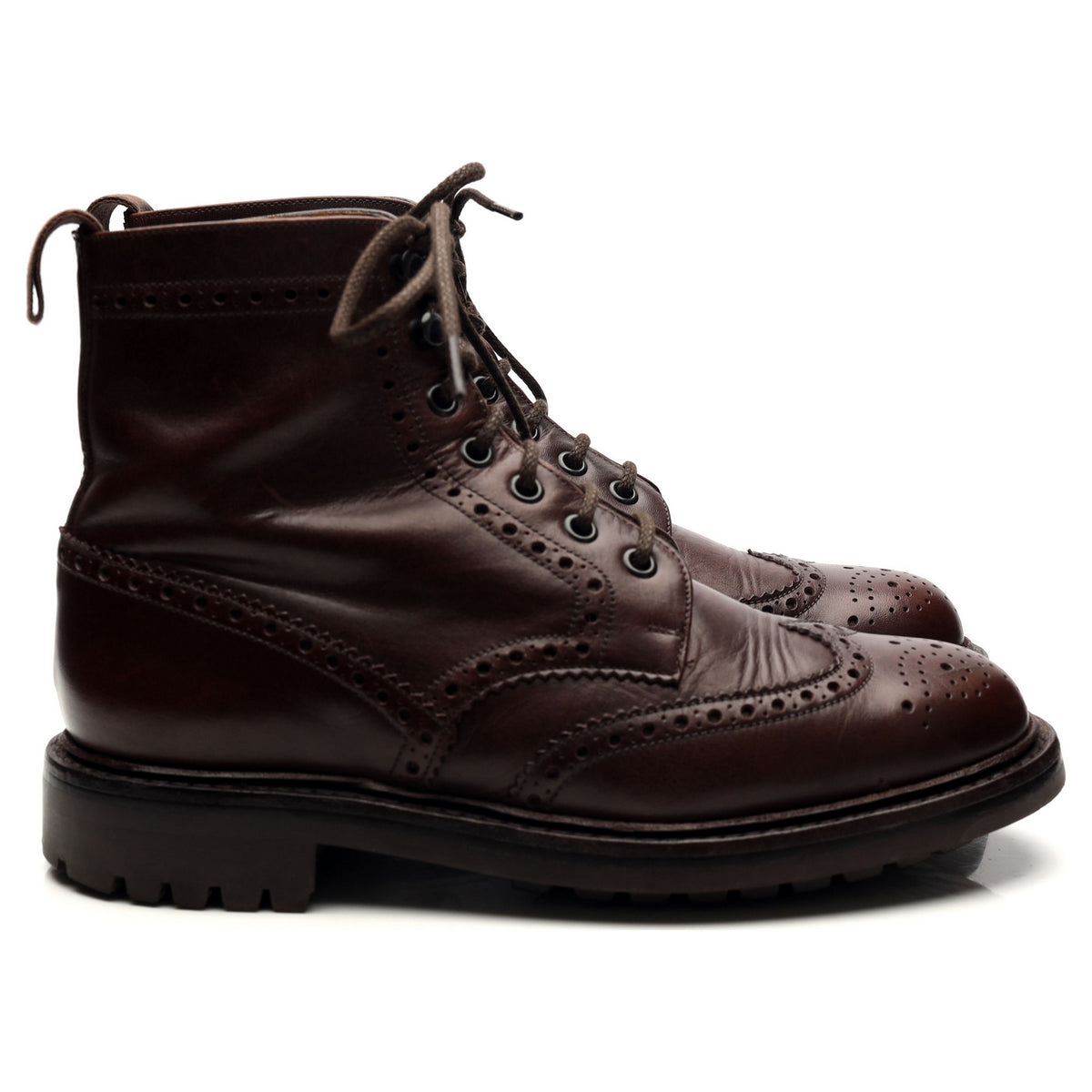 &#39;McFarlane&#39; Dark Brown Leather Boots UK 6 G