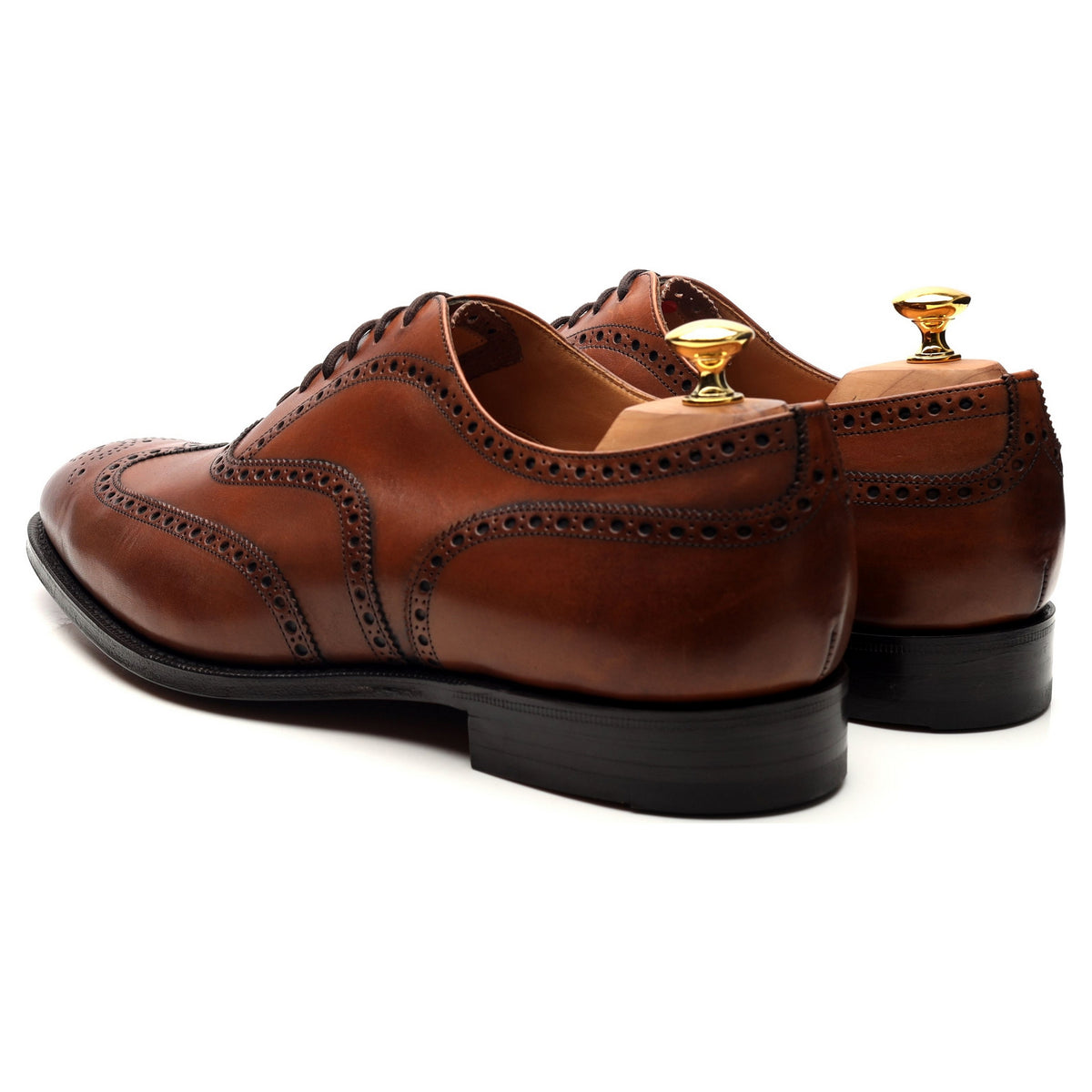 &#39;Chetwynd&#39; Tan Brown Leather Brogues UK 11.5 G