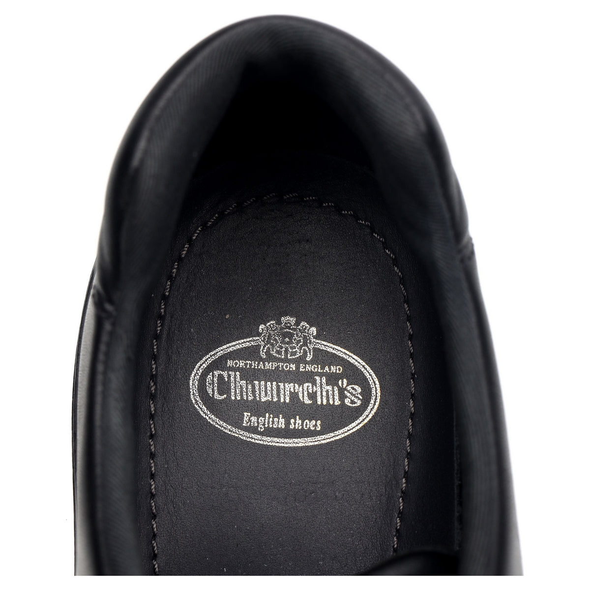 &#39;Mirfield&#39; Black Leather Sneakers UK 10