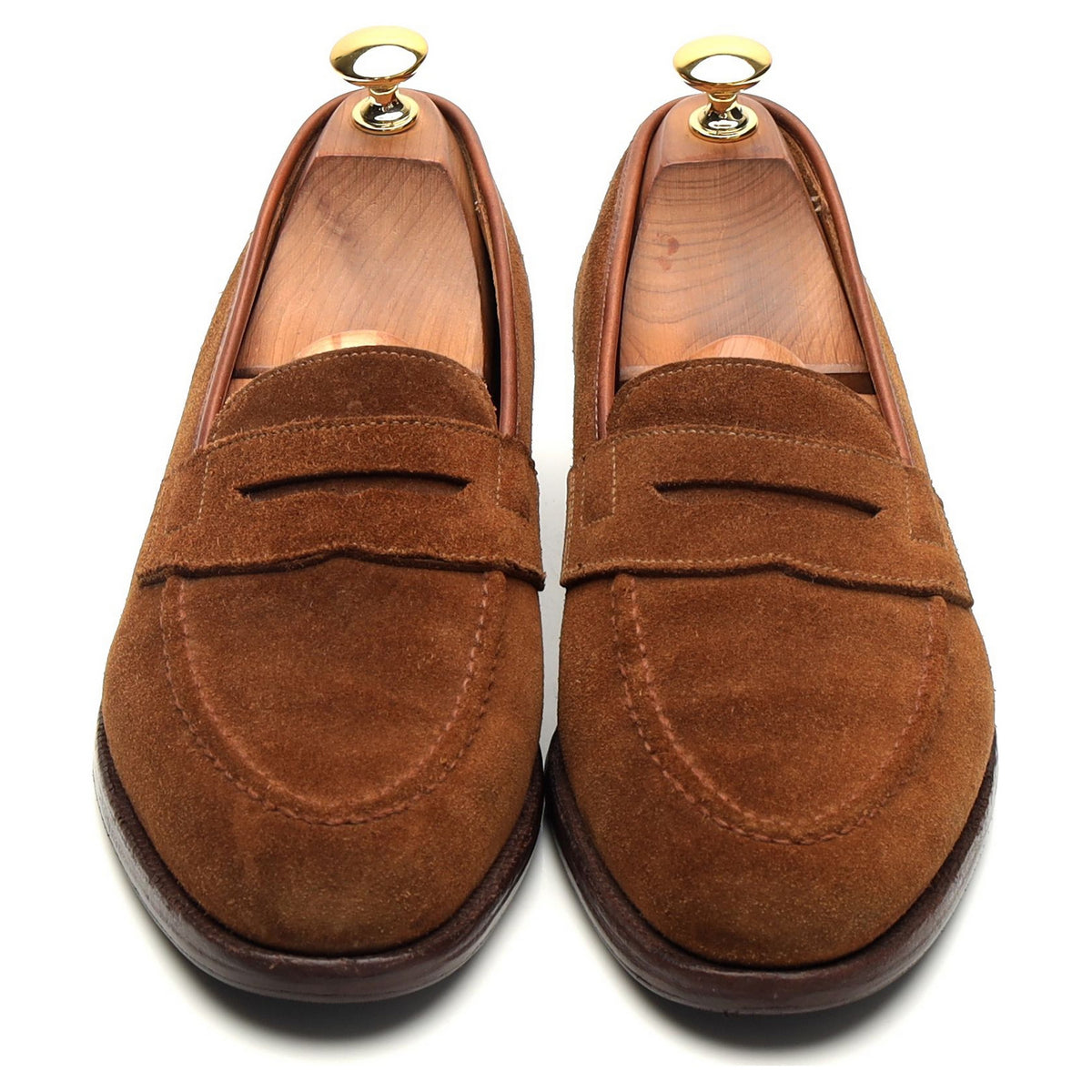 Shipton &amp; Heneage &#39;Eaton&#39; Snuff Brown Suede Loafers UK 6.5 EX