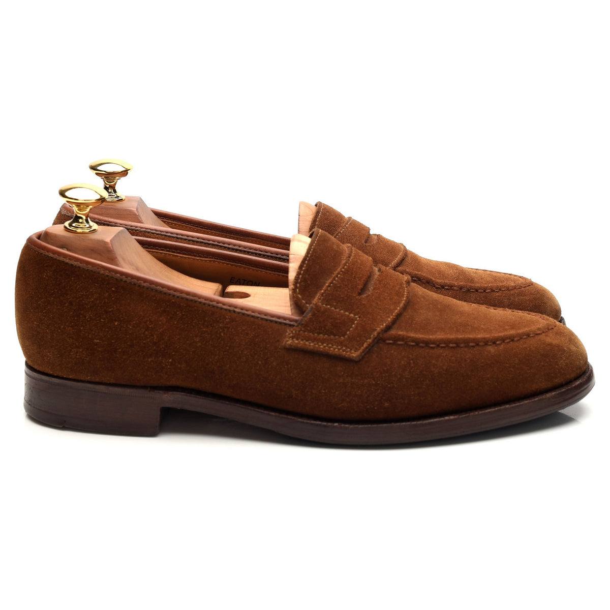 Shipton &amp; Heneage &#39;Eaton&#39; Snuff Brown Suede Loafers UK 6.5 EX