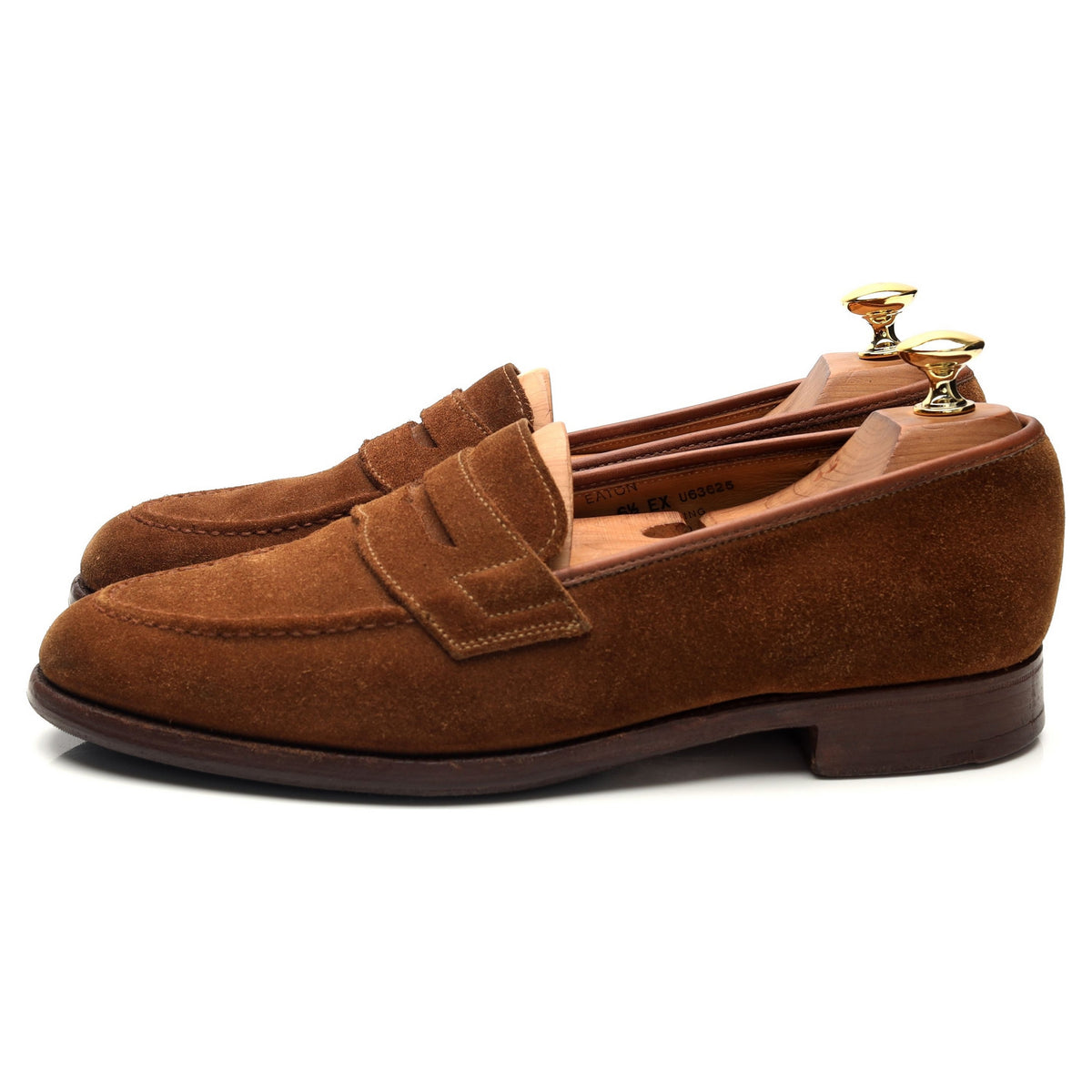 Shipton &amp; Heneage &#39;Eaton&#39; Snuff Brown Suede Loafers UK 6.5 EX