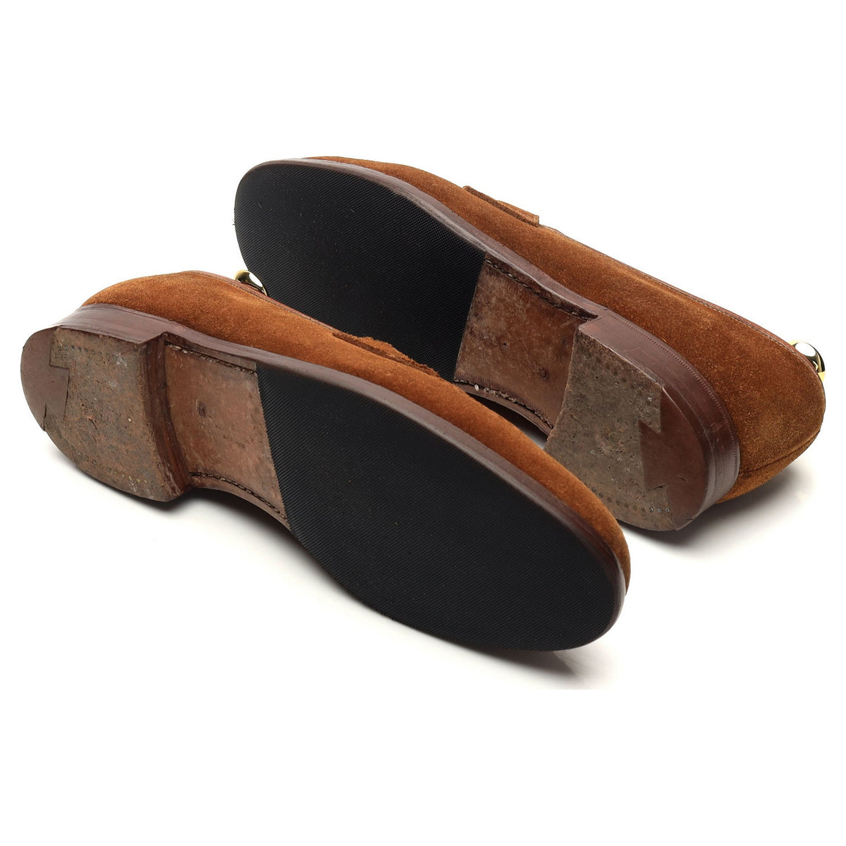 Shipton &amp; Heneage &#39;Eaton&#39; Snuff Brown Suede Loafers UK 6.5 EX