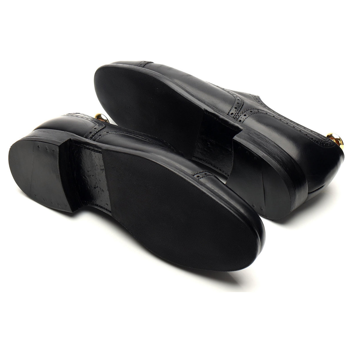 Gieves &amp; Hawkes Black Leather Oxford Brogues UK 8.5 F