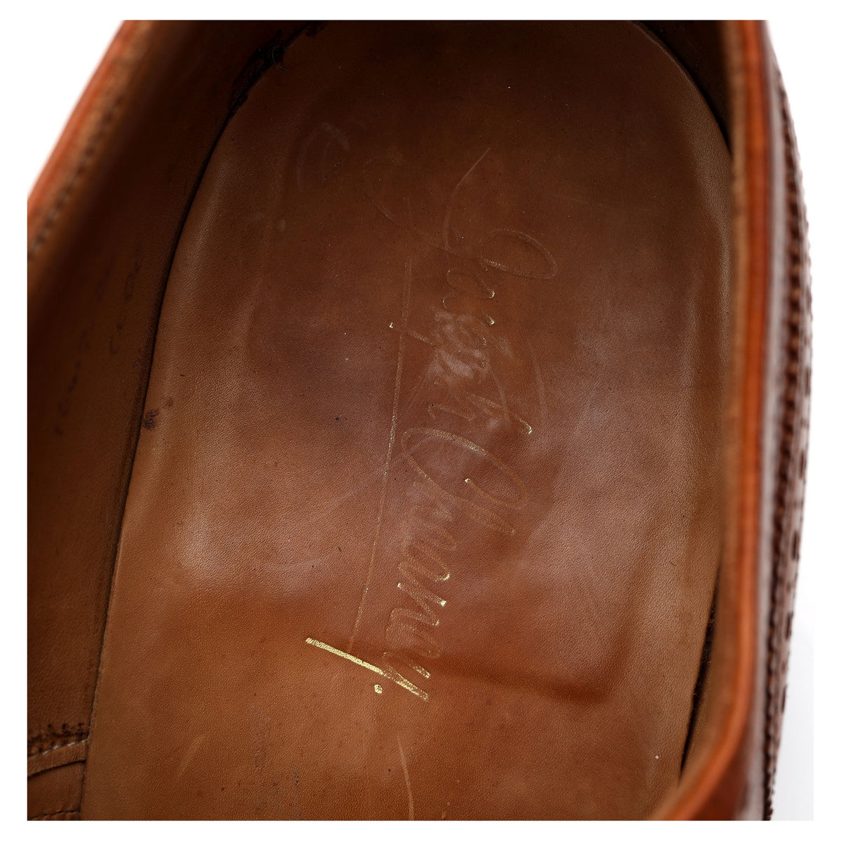 &#39;Turner&#39; Tan Brown Leather Oxford Brogues UK 9.5 F