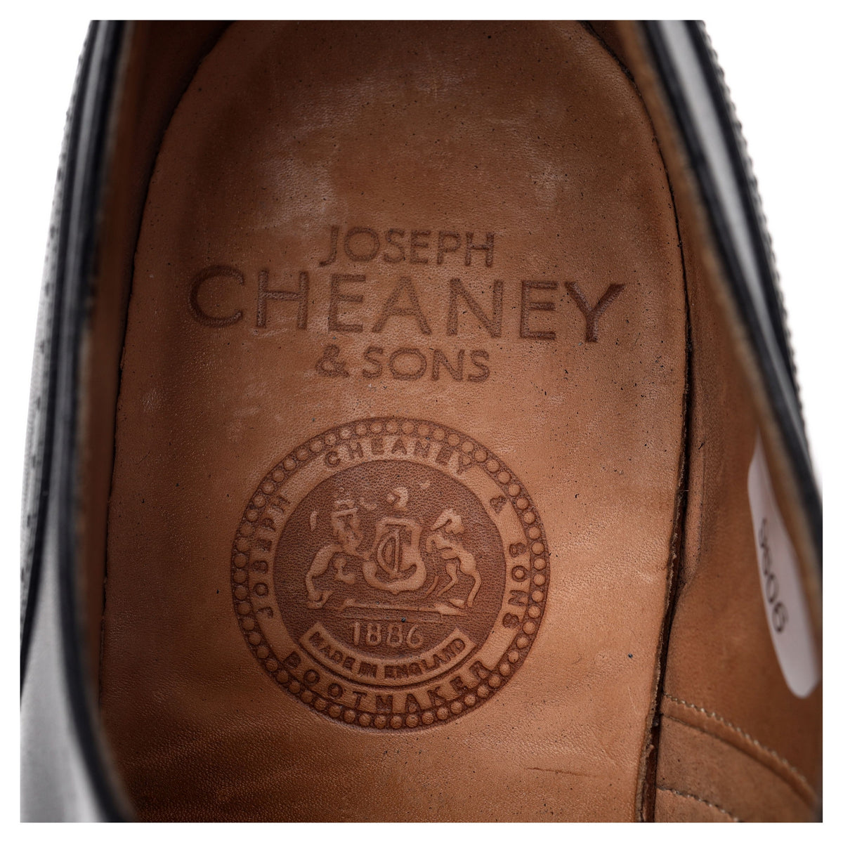 &#39;PA020&#39; Black Leather Oxford Brogues UK 8 F