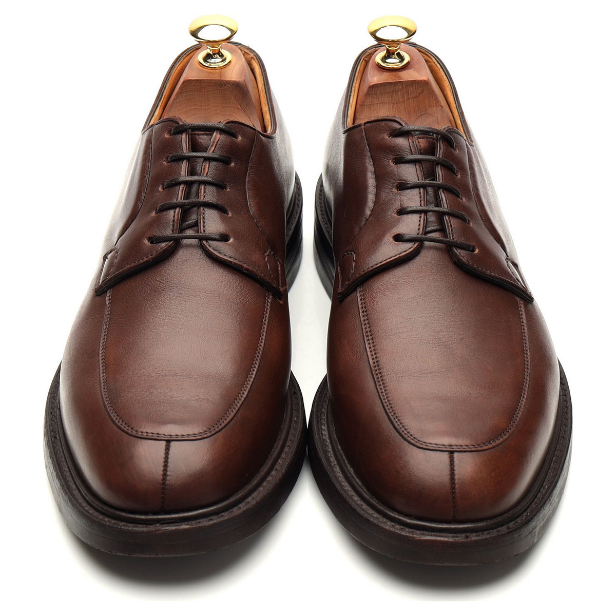 &#39;Redding&#39; Brown Leather Split Toe Derby UK 8 F