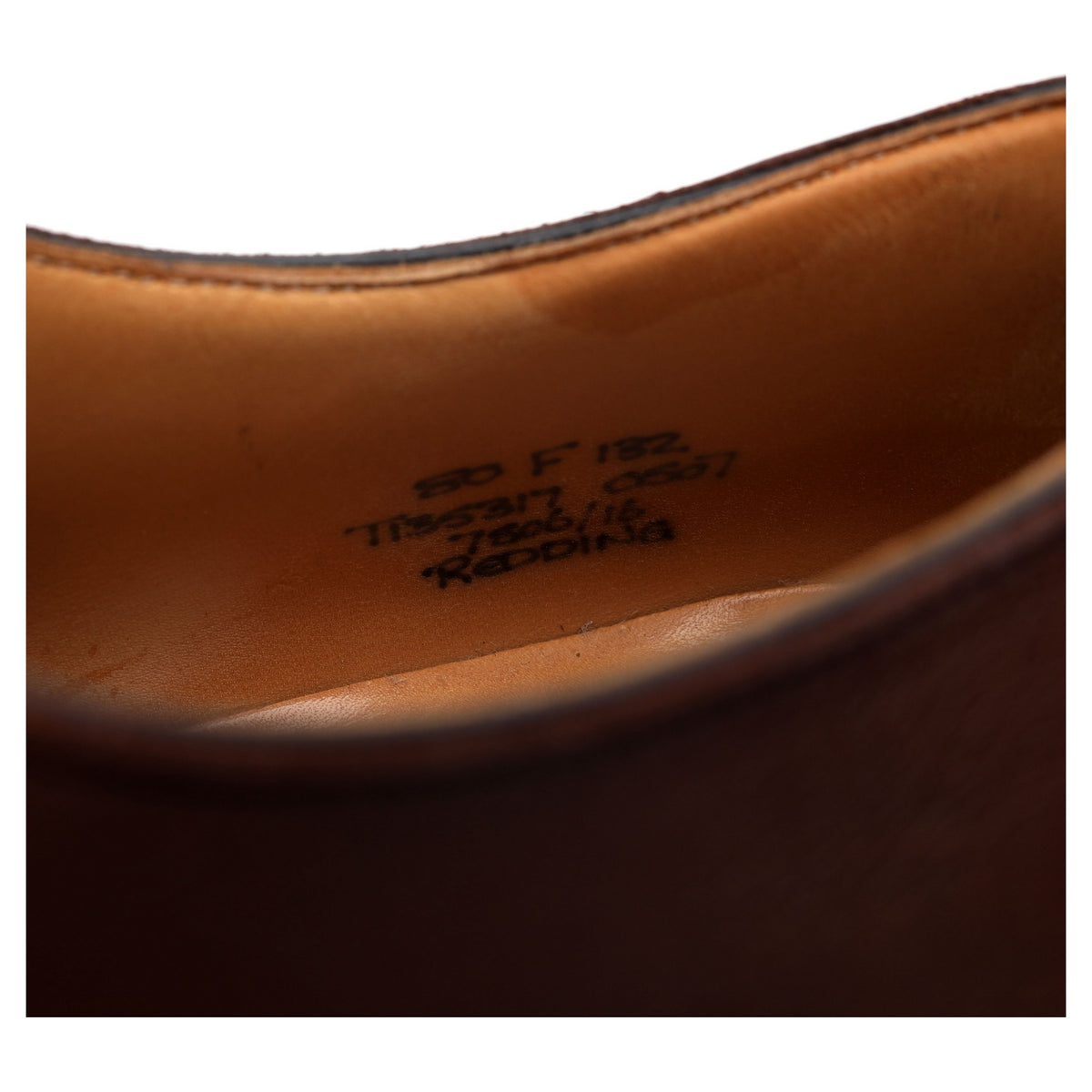 &#39;Redding&#39; Brown Leather Split Toe Derby UK 8 F