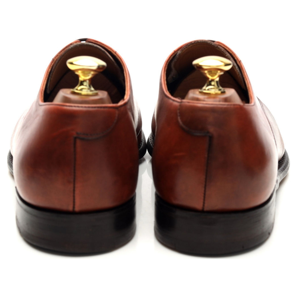 &#39;Churchill&#39; Tan Brown Leather Oxford UK 8 G