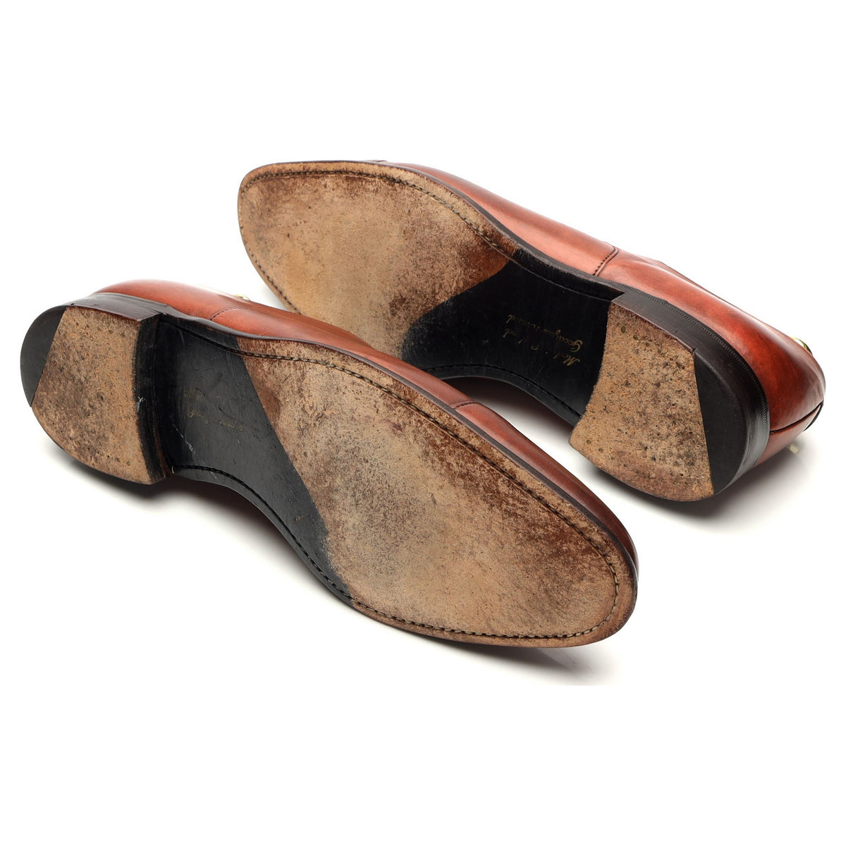&#39;Churchill&#39; Tan Brown Leather Oxford UK 8 G