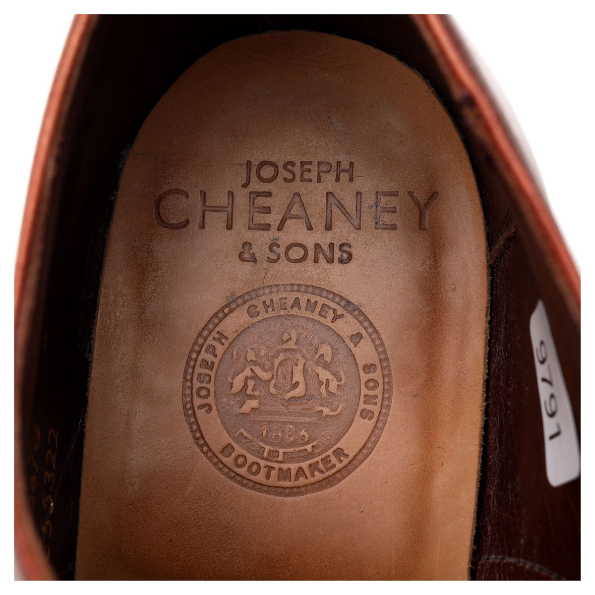 &#39;Churchill&#39; Tan Brown Leather Oxford UK 8 G