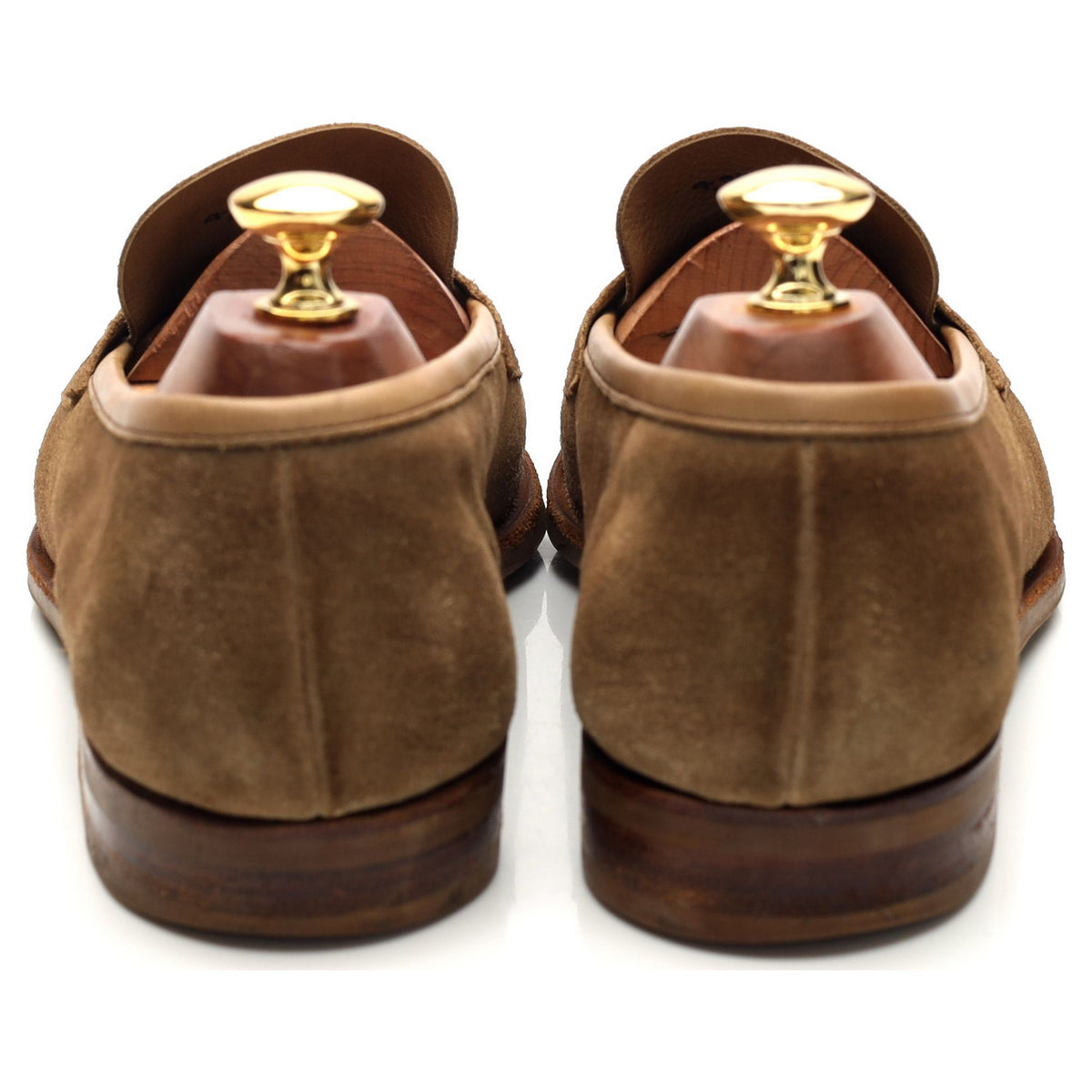 &#39;Duke&#39; Mushroom Brown Suede Unlined Loafers UK 9 E